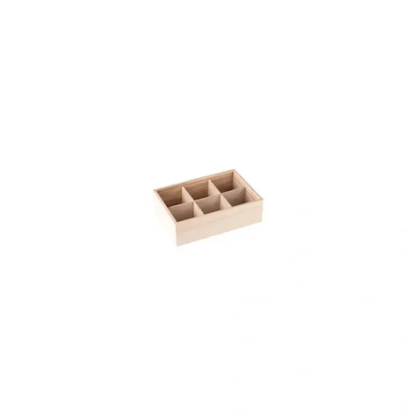 Six Sectional Wooden Box 4 Pack 7x5x2.5 - CaringForTots - Professional Baby and Children's Products | Caring for Growth, Caring for Every Moment* Gift Boxes