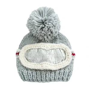 Ski Goggles Knit Hat - Bowie Grey - CaringForTots - Professional Baby and Children's Products | Caring for Growth, Caring for Every Moment* Clothing
