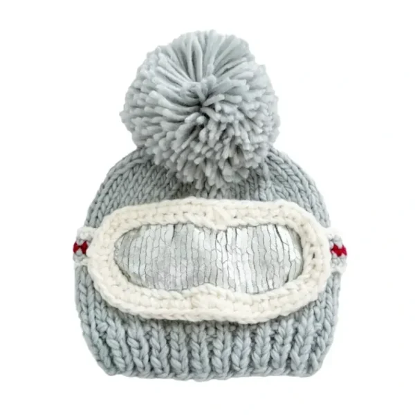 Ski Goggles Knit Hat - Bowie Grey - CaringForTots - Professional Baby and Children's Products | Caring for Growth, Caring for Every Moment* Clothing