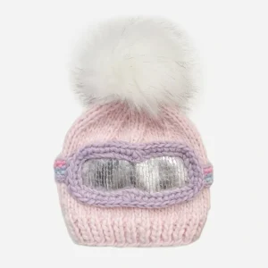 Ski Goggles Knit Hat - Pink - CaringForTots - Professional Baby and Children's Products | Caring for Growth, Caring for Every Moment* Clothing