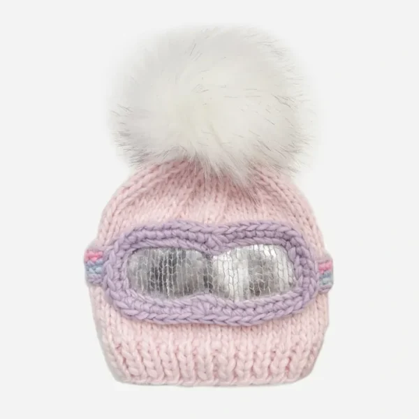 Ski Goggles Knit Hat - Pink - CaringForTots - Professional Baby and Children's Products | Caring for Growth, Caring for Every Moment* Clothing