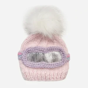 Clothing | Ski Goggles Knit Hat - Pink - CaringForTots - Professional Baby and Children's Products | Caring for Growth, Caring for Every Moment