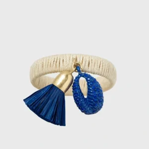 Skinny Puka Shell Napkin Rings, Blue, Set Of Four - CaringForTots - Professional Baby and Children's Products | Caring for Growth, Caring for Every Moment* Napkin rings