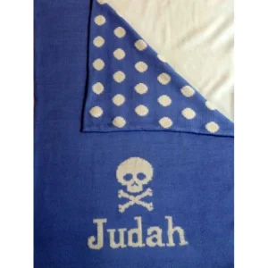 Skull Double Cotton Knit Blanket - CaringForTots - Professional Baby and Children's Products | Caring for Growth, Caring for Every Moment* Blankets