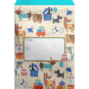 Small Birthday Printed Padded Mailing Envelopes, Dog Party - CaringForTots - Professional Baby and Children's Products | Caring for Growth, Caring for Every Moment* Mailing Envelopes