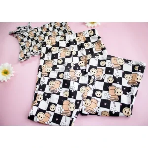 Smiley Cup Of Checkers Dream Smocked Flare Set - CaringForTots - Professional Baby and Children's Products | Caring for Growth, Caring for Every Moment* The Dream Smocked Flare Set