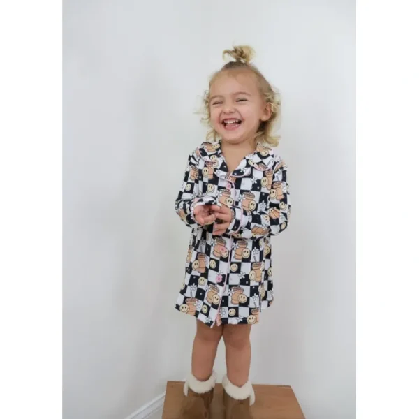 Smiley Cup Of Checkers Girl's Dream Gown - CaringForTots - Professional Baby and Children's Products | Caring for Growth, Caring for Every Moment* Girl's Dream Gown