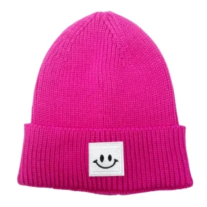 Clothing | Smiley Patch Winter Beanie-Infant - CaringForTots - Professional Baby and Children's Products | Caring for Growth, Caring for Every Moment
