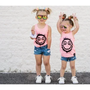 Clothing | Smiley Tank - CaringForTots - Professional Baby and Children's Products | Caring for Growth, Caring for Every Moment