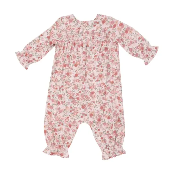 Smocked Romper - Pretty Calico - CaringForTots - Professional Baby and Children's Products | Caring for Growth, Caring for Every Moment* Rompers - Smocked