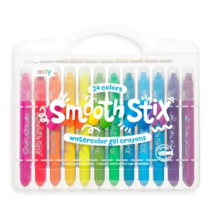 Smooth Stix Watercolor Gel Crayons - Set of 24 - CaringForTots - Professional Baby and Children's Products | Caring for Growth, Caring for Every Moment* Crayon