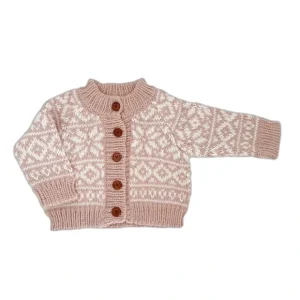 Snowflake Cardigan, Blush - CaringForTots - Professional Baby and Children's Products | Caring for Growth, Caring for Every Moment* Sweaters