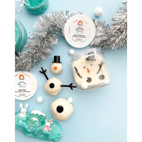 Toys | Snowman Mini Dough To Go - CaringForTots - Professional Baby and Children's Products | Caring for Growth, Caring for Every Moment