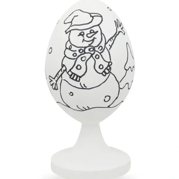 Snowman With Christmas Tree Unfinished Wooden Figurine - CaringForTots - Professional Baby and Children's Products | Caring for Growth, Caring for Every Moment* Christmas Trees