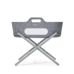 SnuzBaskit Moses Basket + Stand Set - Dove Grey/Dark Grey - CaringForTots - Professional Baby and Children's Products | Caring for Growth, Caring for Every Moment* Moses Baskets