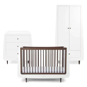 SnuzKot 3 Piece Nursery Furniture Set - The Natural Edit - Ebony - CaringForTots - Professional Baby and Children's Products | Caring for Growth, Caring for Every Moment* Nursery Sets