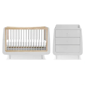 SnuzKot Skandi 2 Piece Nursery Furniture Set - Skandi Grey - CaringForTots - Professional Baby and Children's Products | Caring for Growth, Caring for Every Moment* Nursery Sets
