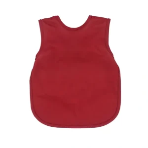 Solid Cranberry Minimalist Bapron - CaringForTots - Professional Baby and Children's Products | Caring for Growth, Caring for Every Moment* All Products