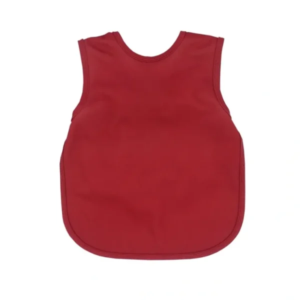Solid Cranberry Minimalist Bapron - CaringForTots - Professional Baby and Children's Products | Caring for Growth, Caring for Every Moment* All Products
