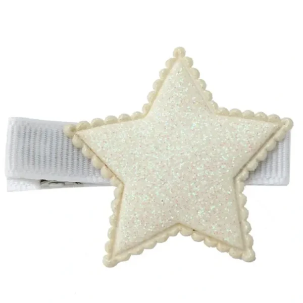 Sparkling Star Hair Clip - White - CaringForTots - Professional Baby and Children's Products | Caring for Growth, Caring for Every Moment* Bows & Headbands
