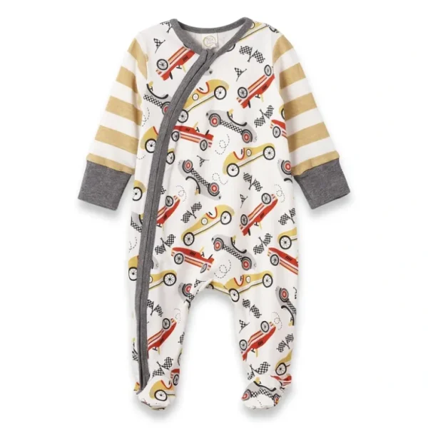 Speed Racer Zipper Romper - CaringForTots - Professional Baby and Children's Products | Caring for Growth, Caring for Every Moment* Rompers - Zippered