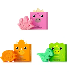 Spongeasaurus Assorted Pack - CaringForTots - Professional Baby and Children's Products | Caring for Growth, Caring for Every Moment* Body Wash Infused Buffer