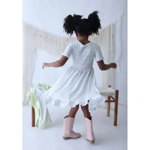Spring Gingham Dream Ruffle Dress - CaringForTots - Professional Baby and Children's Products | Caring for Growth, Caring for Every Moment* Dresses - Short Sleeve