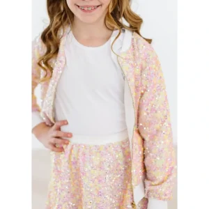 Clothing | Spring Rainbow Sequin Jacket - CaringForTots - Professional Baby and Children's Products | Caring for Growth, Caring for Every Moment
