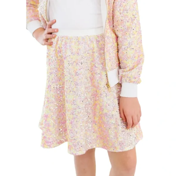 Spring Rainbow Sequin Twirl Skirt - CaringForTots - Professional Baby and Children's Products | Caring for Growth, Caring for Every Moment* Skirts