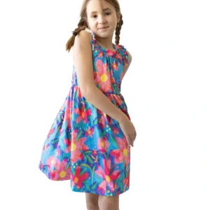 Springing Around Ruffle Cross Back Dress - CaringForTots - Professional Baby and Children's Products | Caring for Growth, Caring for Every Moment* Dresses - Twirl