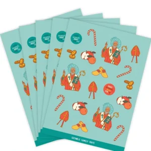 St. Nicholas Sticker Sheet 5-pack - CaringForTots - Professional Baby and Children's Products | Caring for Growth, Caring for Every Moment* Stickers
