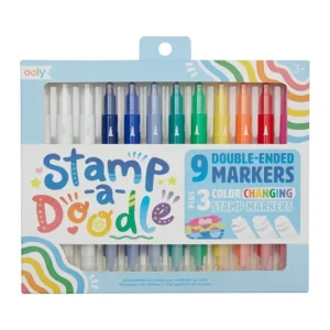 Stamp-a-doodle Double-ended Markers - Set Of 12 - CaringForTots - Professional Baby and Children's Products | Caring for Growth, Caring for Every Moment* Marker