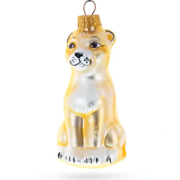 Standing Leopard Glass Christmas Ornament - CaringForTots - Professional Baby and Children's Products | Caring for Growth, Caring for Every Moment* Christmas Tree Ornaments