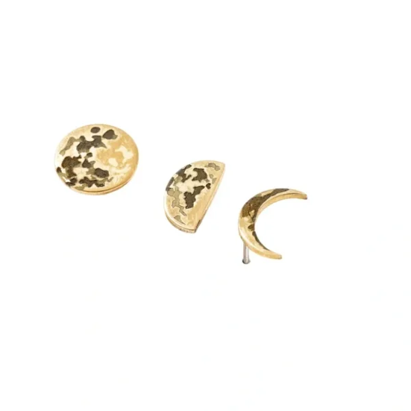 Standing On The Moon Stud Earring Pack - CaringForTots - Professional Baby and Children's Products | Caring for Growth, Caring for Every Moment* Earrings