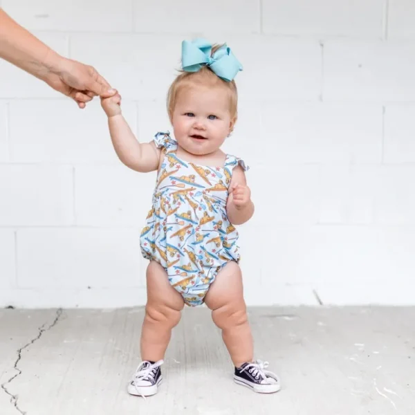 Stay Golden Bubble Romper - CaringForTots - Professional Baby and Children's Products | Caring for Growth, Caring for Every Moment* Rompers - Bubble