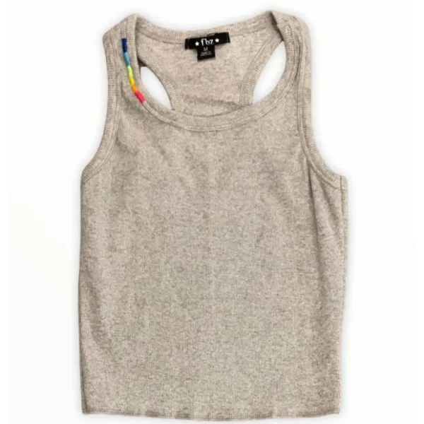 Stitched Up Tank - Heather Grey - CaringForTots - Professional Baby and Children's Products | Caring for Growth, Caring for Every Moment* Clothing