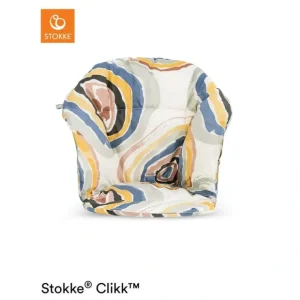 Stokke Clikk Cushion - Multi Circles - CaringForTots - Professional Baby and Children's Products | Caring for Growth, Caring for Every Moment* Highchair Accessories