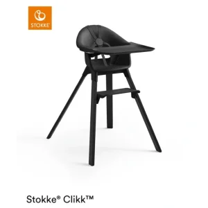 Stokke Clikk Highchair - Midnight Black - CaringForTots - Professional Baby and Children's Products | Caring for Growth, Caring for Every Moment* Highchairs