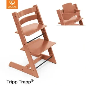 Stokke Tripp Trapp Highchair - Terracotta - CaringForTots - Professional Baby and Children's Products | Caring for Growth, Caring for Every Moment* Highchairs
