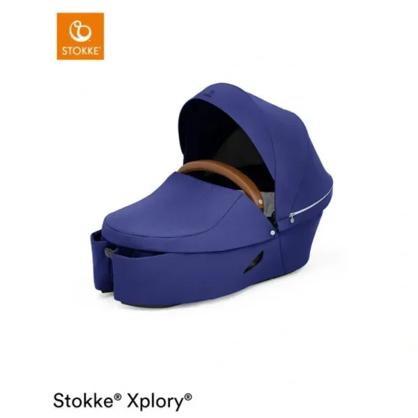 Stokke Xplory X Carrycot - Royal Blue - CaringForTots - Professional Baby and Children's Products | Caring for Growth, Caring for Every Moment* Carrycots