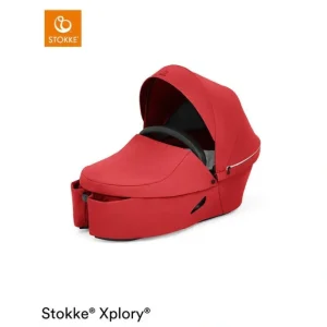 Stokke Xplory X Carrycot - Ruby Red - CaringForTots - Professional Baby and Children's Products | Caring for Growth, Caring for Every Moment* Carrycots