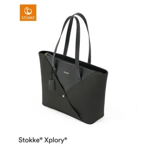 Stokke Xplory X Signature Changing Bag - Signature Black - CaringForTots - Professional Baby and Children's Products | Caring for Growth, Caring for Every Moment* Changing Bags