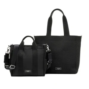 Storksak Thea Tote + Compact Changing Bag - Black - CaringForTots - Professional Baby and Children's Products | Caring for Growth, Caring for Every Moment* Changing Bags