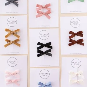 Storm | Mini Ribbon Bow Set - CaringForTots - Professional Baby and Children's Products | Caring for Growth, Caring for Every Moment* Spring