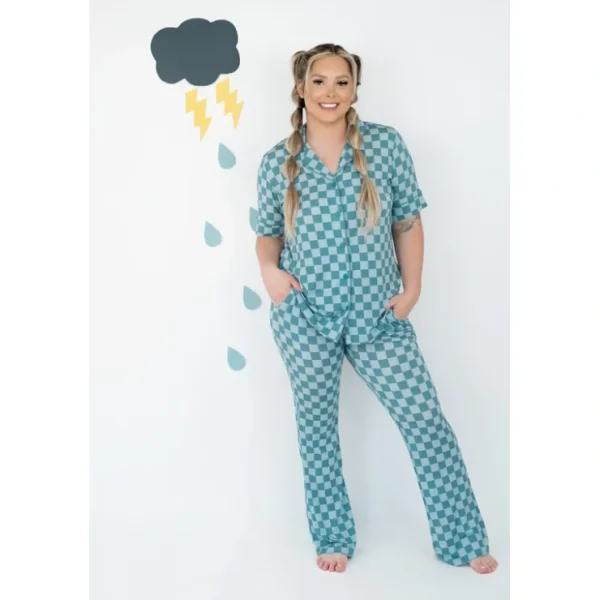 Stormy Checkers Womens Relaxed Flare Dream Set - CaringForTots - Professional Baby and Children's Products | Caring for Growth, Caring for Every Moment* Women's Relaxed Flare Dream Set