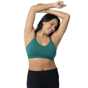 Sublime Hands-free Pumping & Nursing Sports Bra | Teal - CaringForTots - Professional Baby and Children's Products | Caring for Growth, Caring for Every Moment* Bras