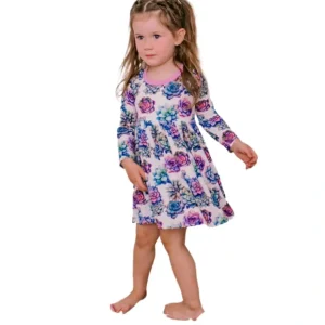 Succulent Sweetheart Dress - CaringForTots - Professional Baby and Children's Products | Caring for Growth, Caring for Every Moment* Dresses - Long Sleeve