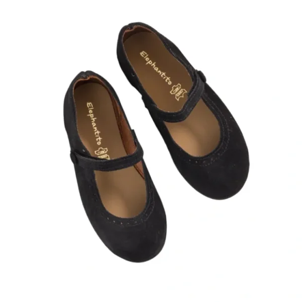 Suede Mary Jane Black - CaringForTots - Professional Baby and Children's Products | Caring for Growth, Caring for Every Moment* Shoes