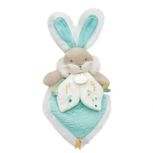 Sugar Bunny Sea Green Doudou - CaringForTots - Professional Baby and Children's Products | Caring for Growth, Caring for Every Moment* Security Blankets