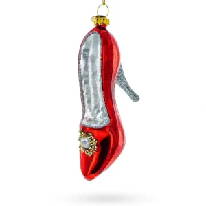 Sultry Red High Heel Shoe - Blown Glass Christmas Ornament - CaringForTots - Professional Baby and Children's Products | Caring for Growth, Caring for Every Moment* Christmas Tree Ornaments